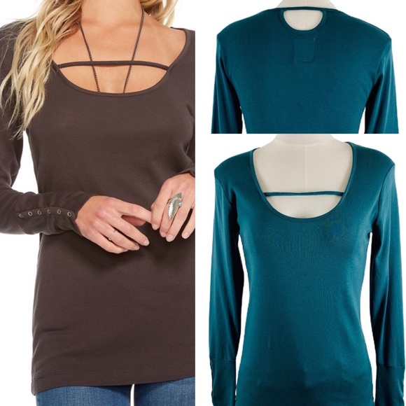 Chaser Tops - Chaser Snap Cuff Long Sleeve Top